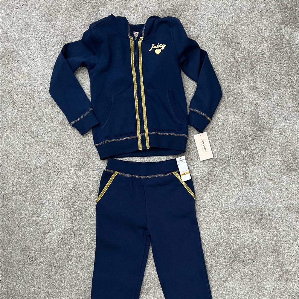 Juicy Couture Zip up hoodie and pant set